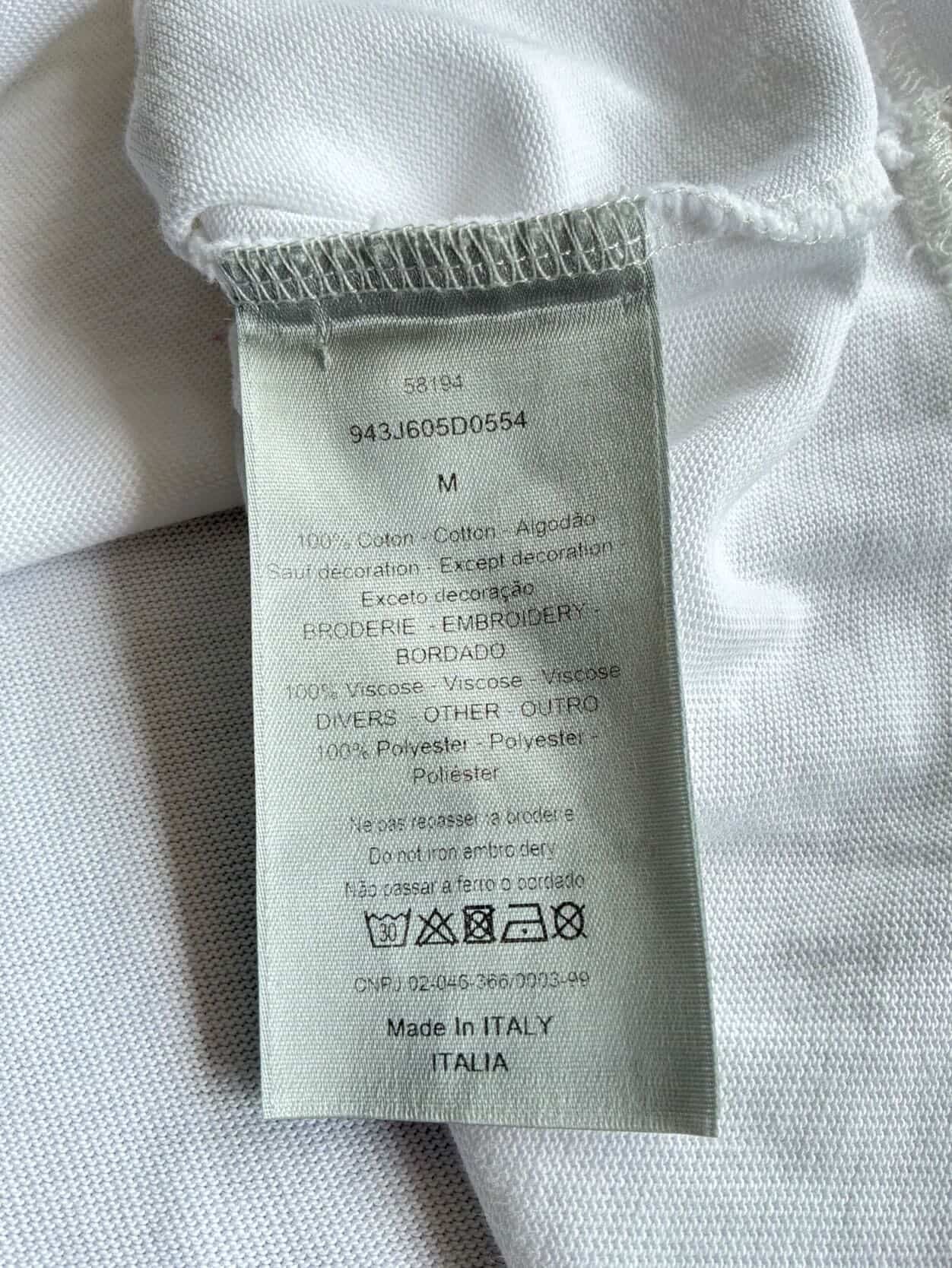 Dior Flower Chest Logo Tee