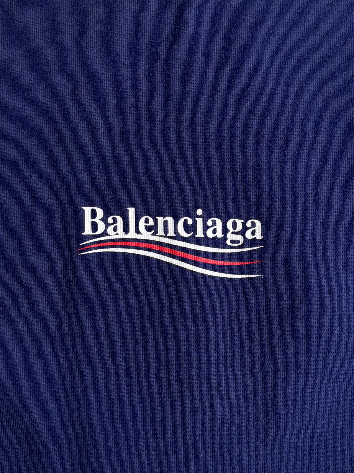 Balenciaga Political Campaign Purple Tee