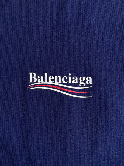 Balenciaga Political Campaign Purple Tee