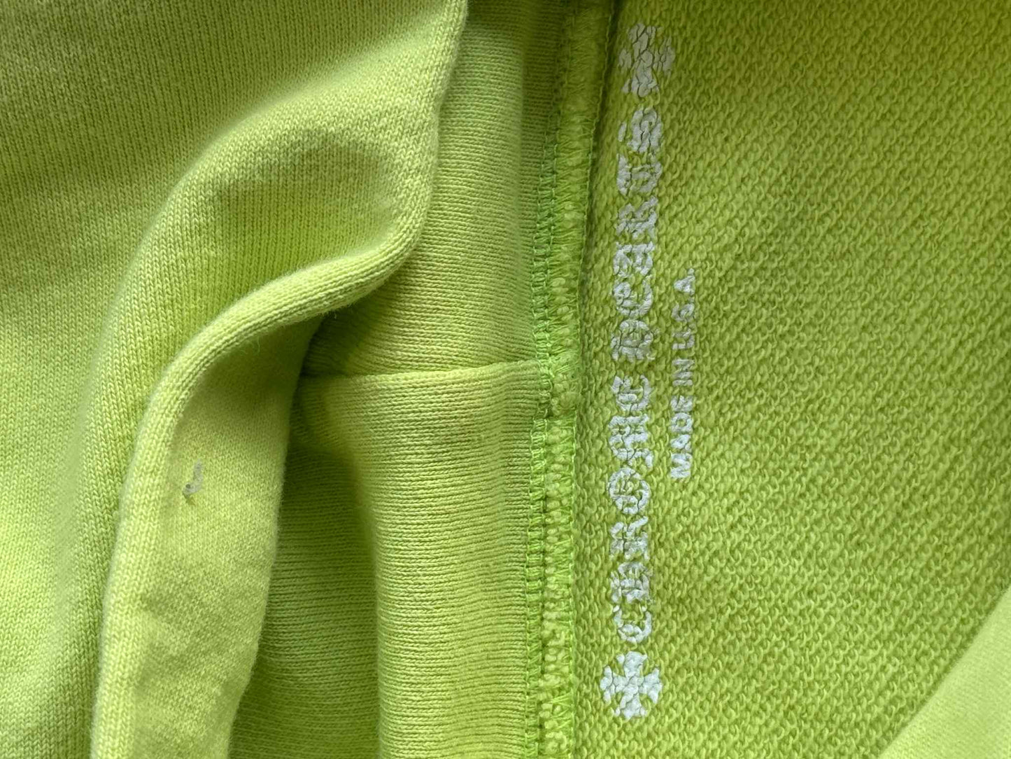 Chrome Hearts Matty Boy Lime Green Chainlink Hoodie