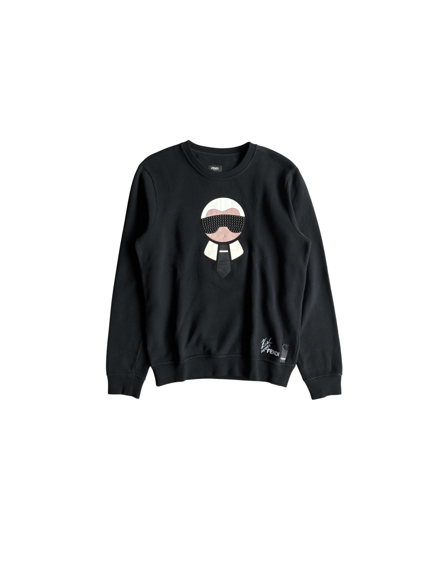 Fendi Karl Lagerfeld Black Crewneck
