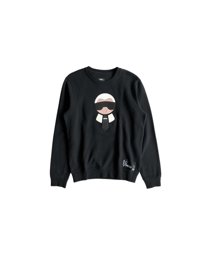 Fendi Karl Lagerfeld Black Crewneck