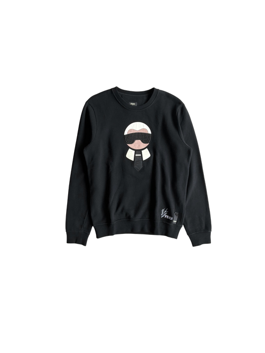 Fendi Karl Lagerfeld Black Crewneck