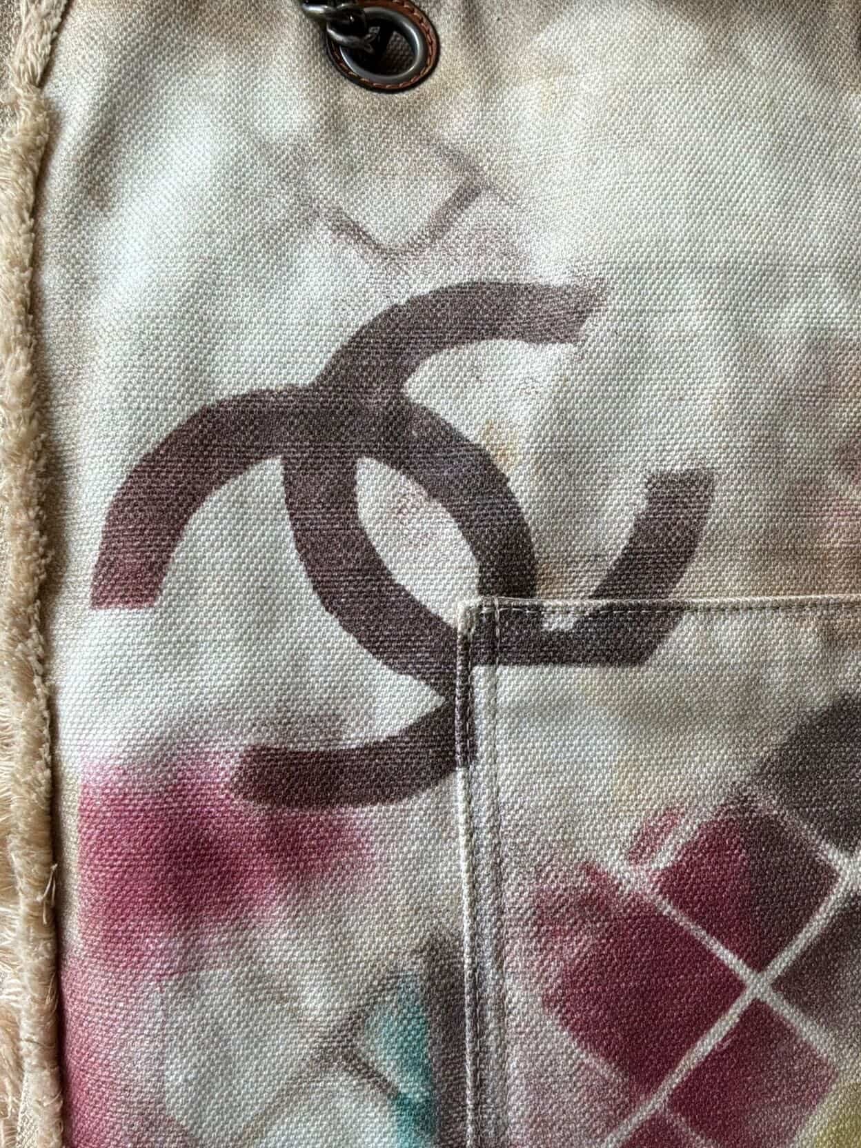 2014 Chanel Art School Graffiti Tote Bag