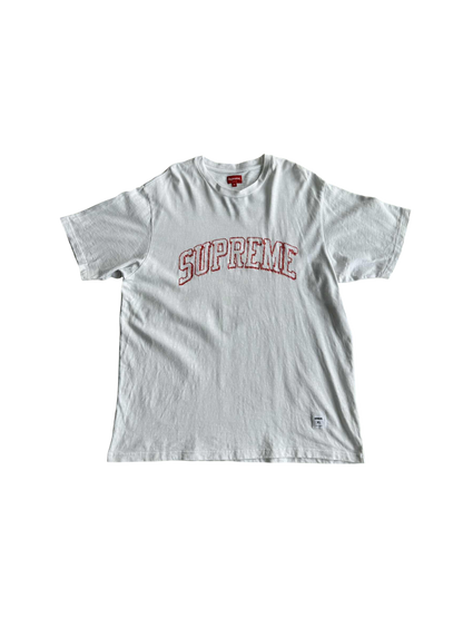 Supreme Sketch Embroidered White Tee
