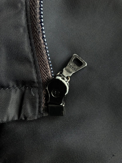 Vintage Prada Navy Nylon Harrington Jacket