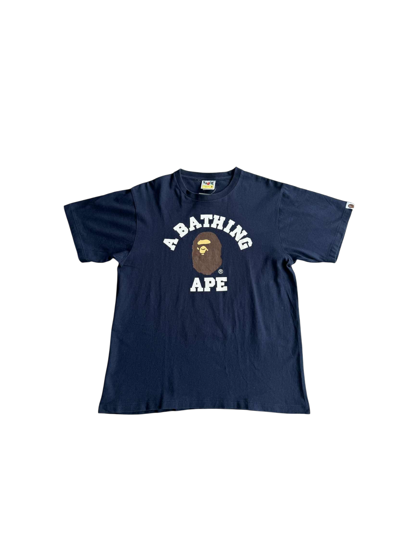 Bape College Design Blue Shirt