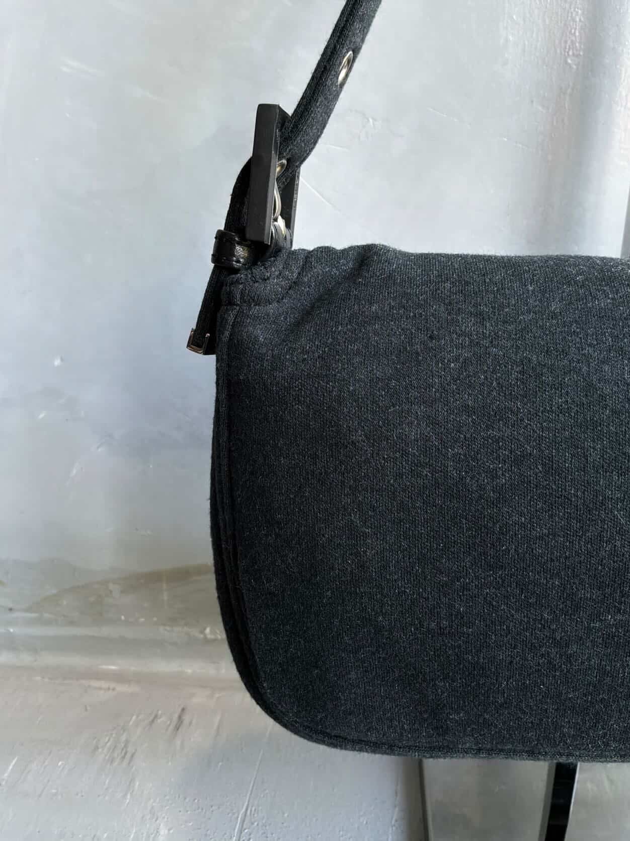 2000s Fendi Wool Baguette Bag