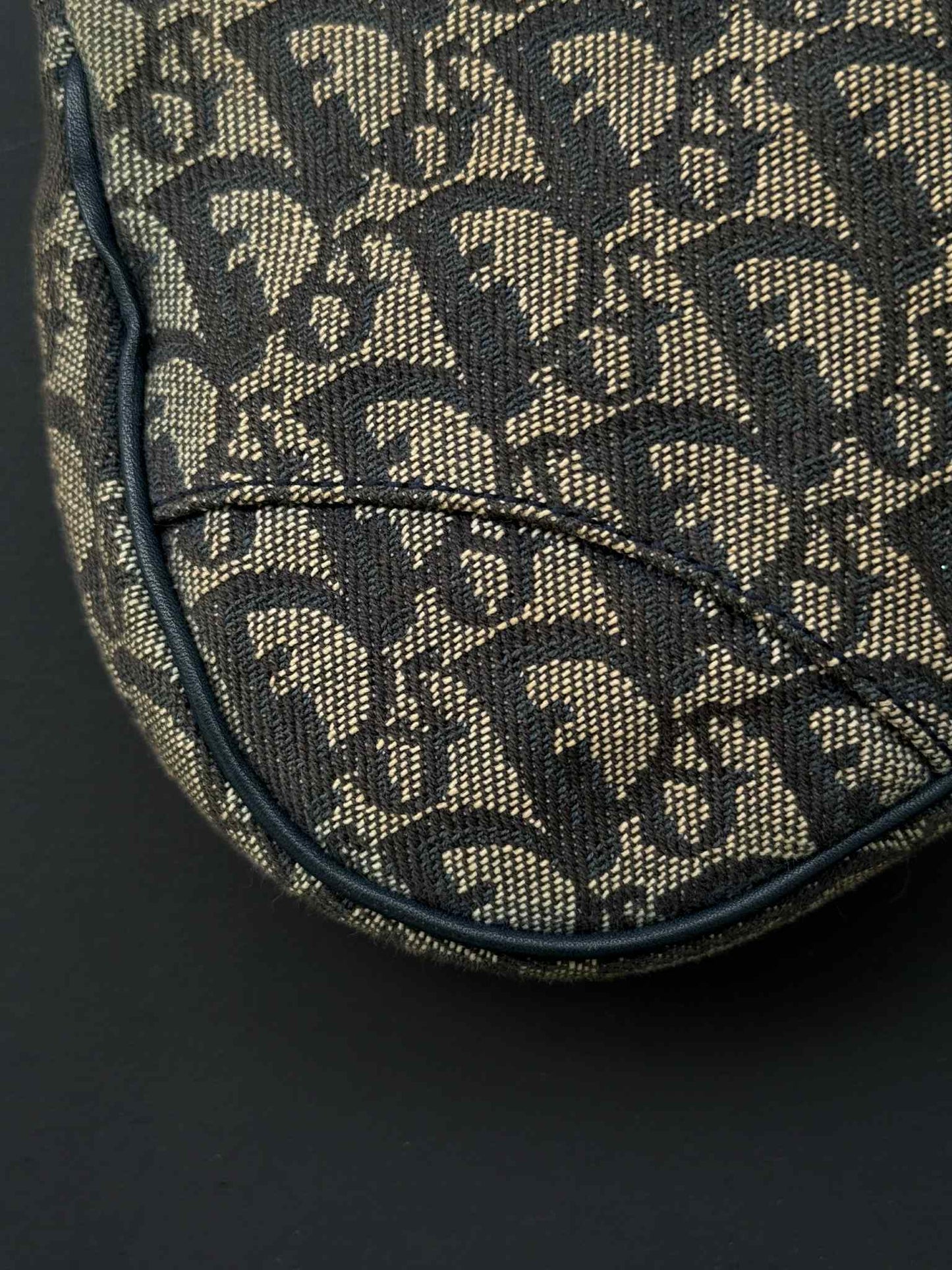 Vintage Dior Oblique Canvas Saddle bag