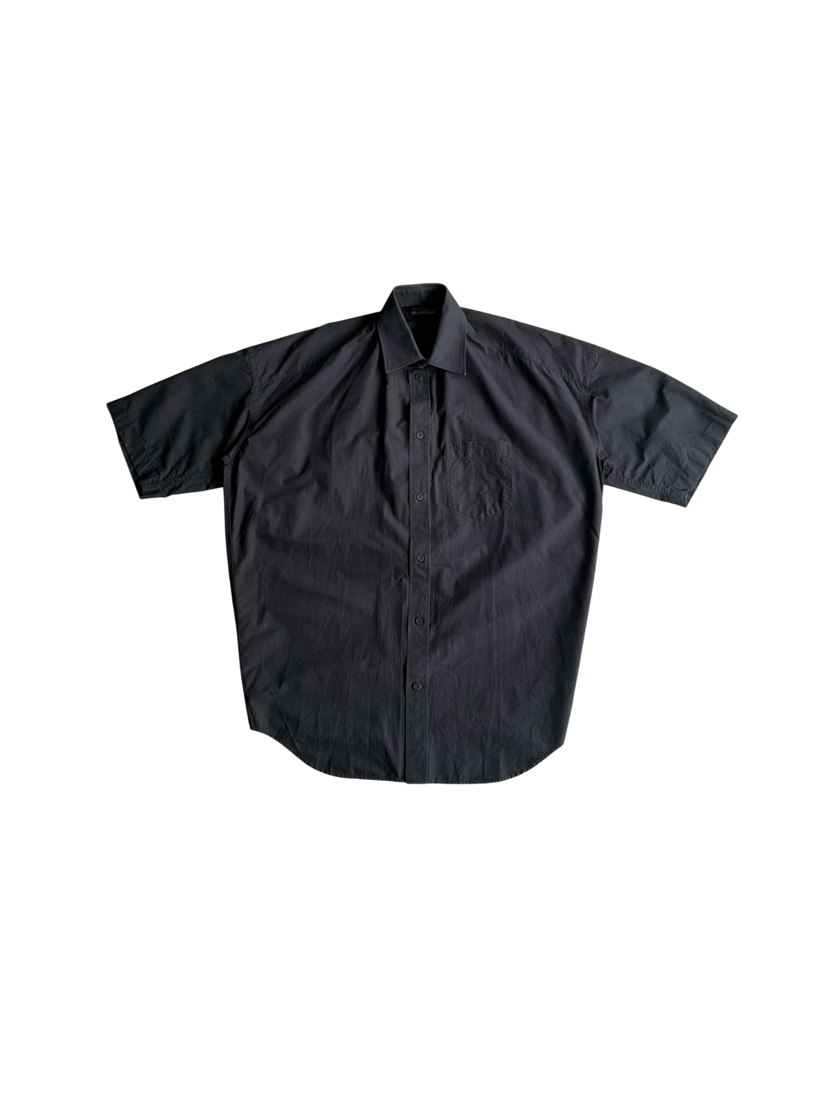Balenciaga Chest Script Polo Button Down