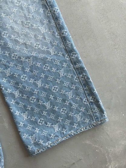 Louis Vuitton Graffiti Monogram Denim Jeans
