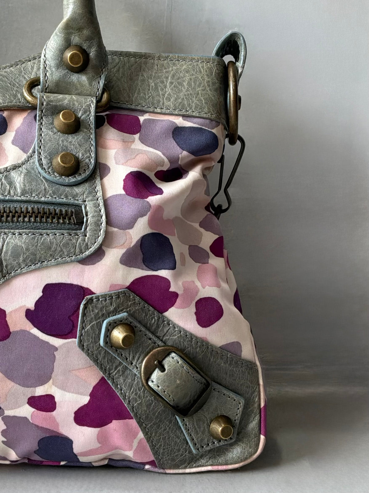 Balenciaga Le First Watercolor Nylon Lambskin Bag