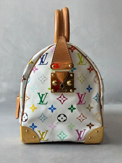 Louis Vuitton X Murakami White Multicolor Speedy 30