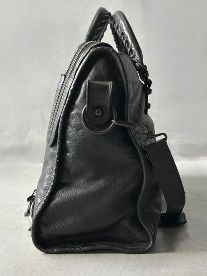 Balenciaga Classic City Black on Brass Lambskin Bag