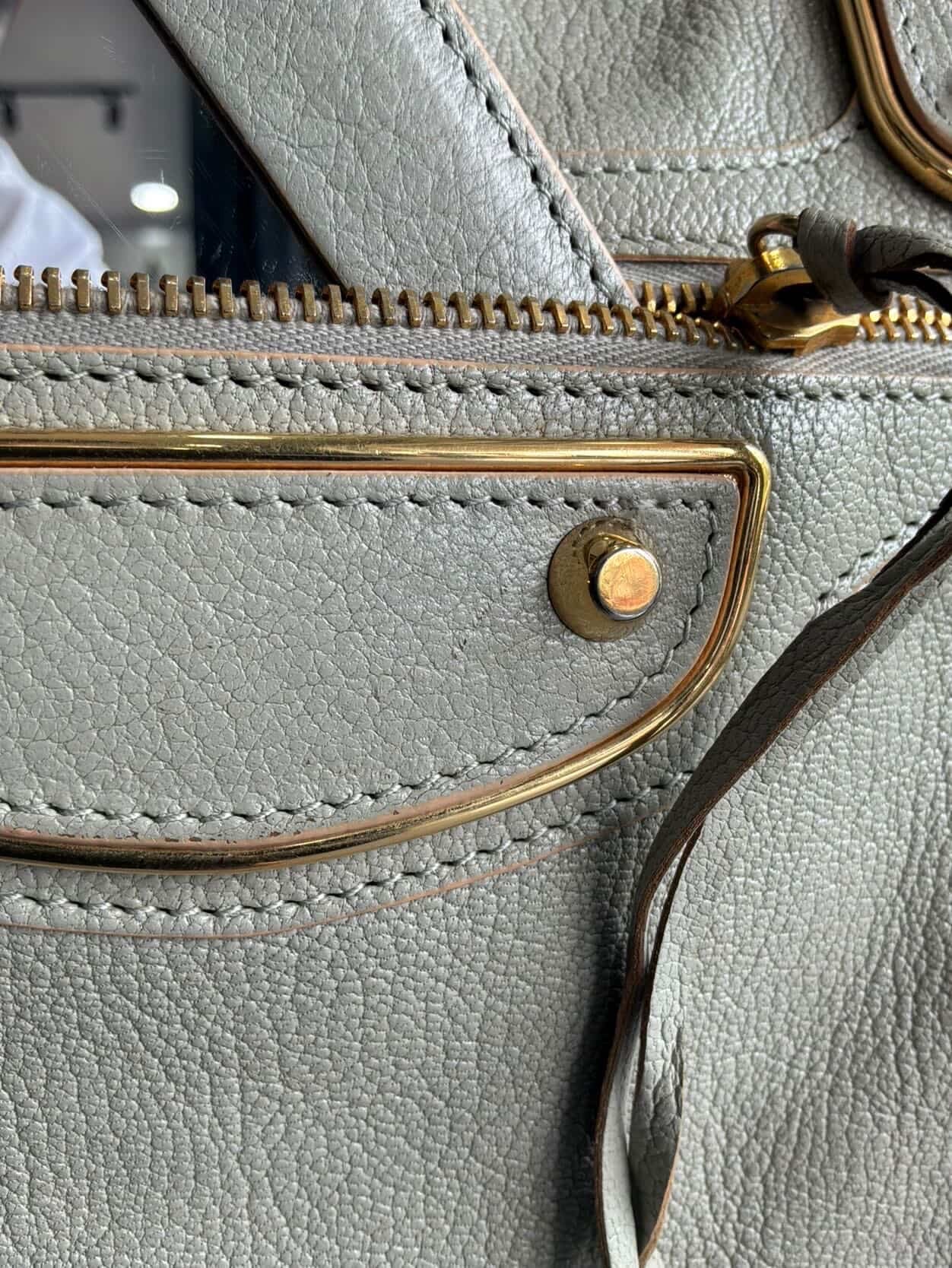 Balenciaga City Metallic Edge Gray in GHW