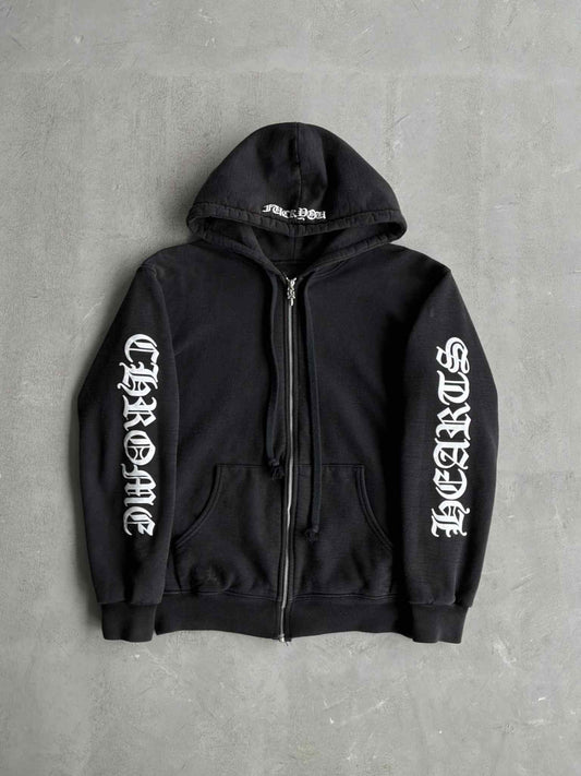 Chrome Hearts Horseshoe Script Thermal Zip Hoodie