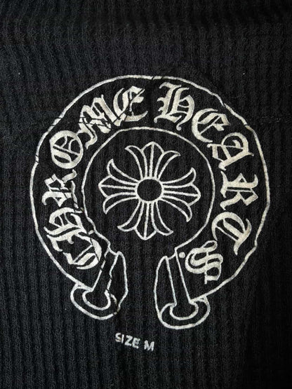 Vintage Chrome Hearts x Big Bang Leather Cross Patch Hoodie