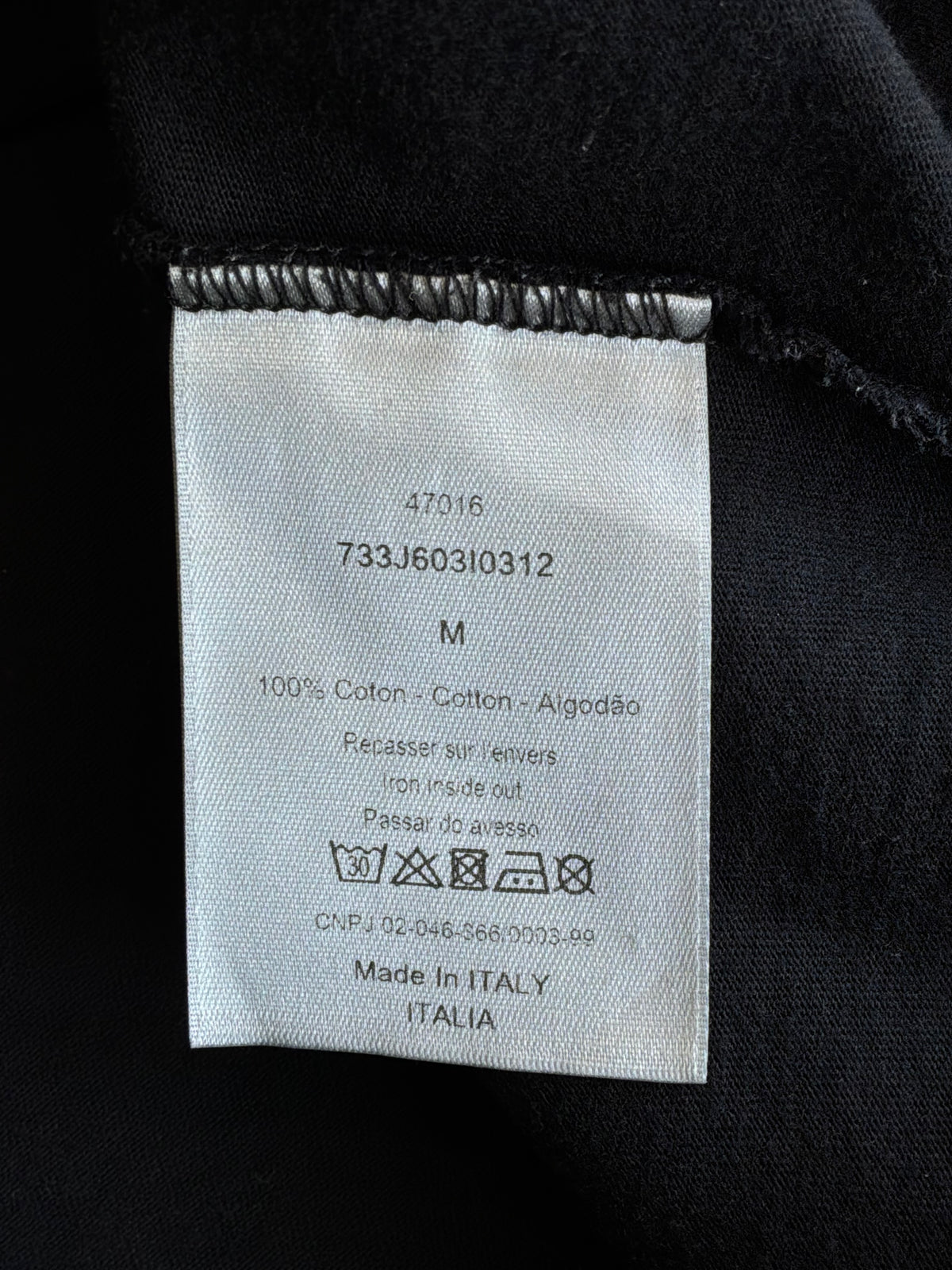 Dior Roses Black Tee