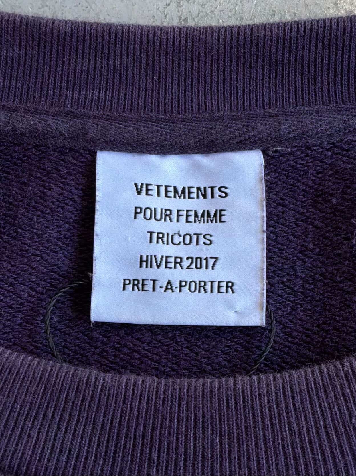 Vetements UNSKINNY Crewneck