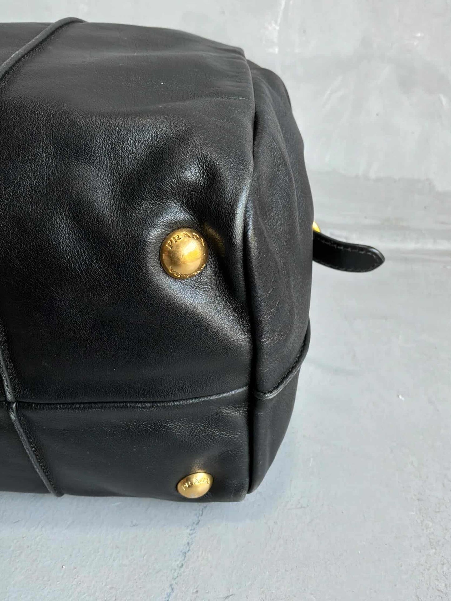 Prada Soft Calfskin Big Chain Shoulder Bag