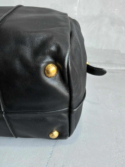 Prada Soft Calfskin Big Chain Shoulder Bag