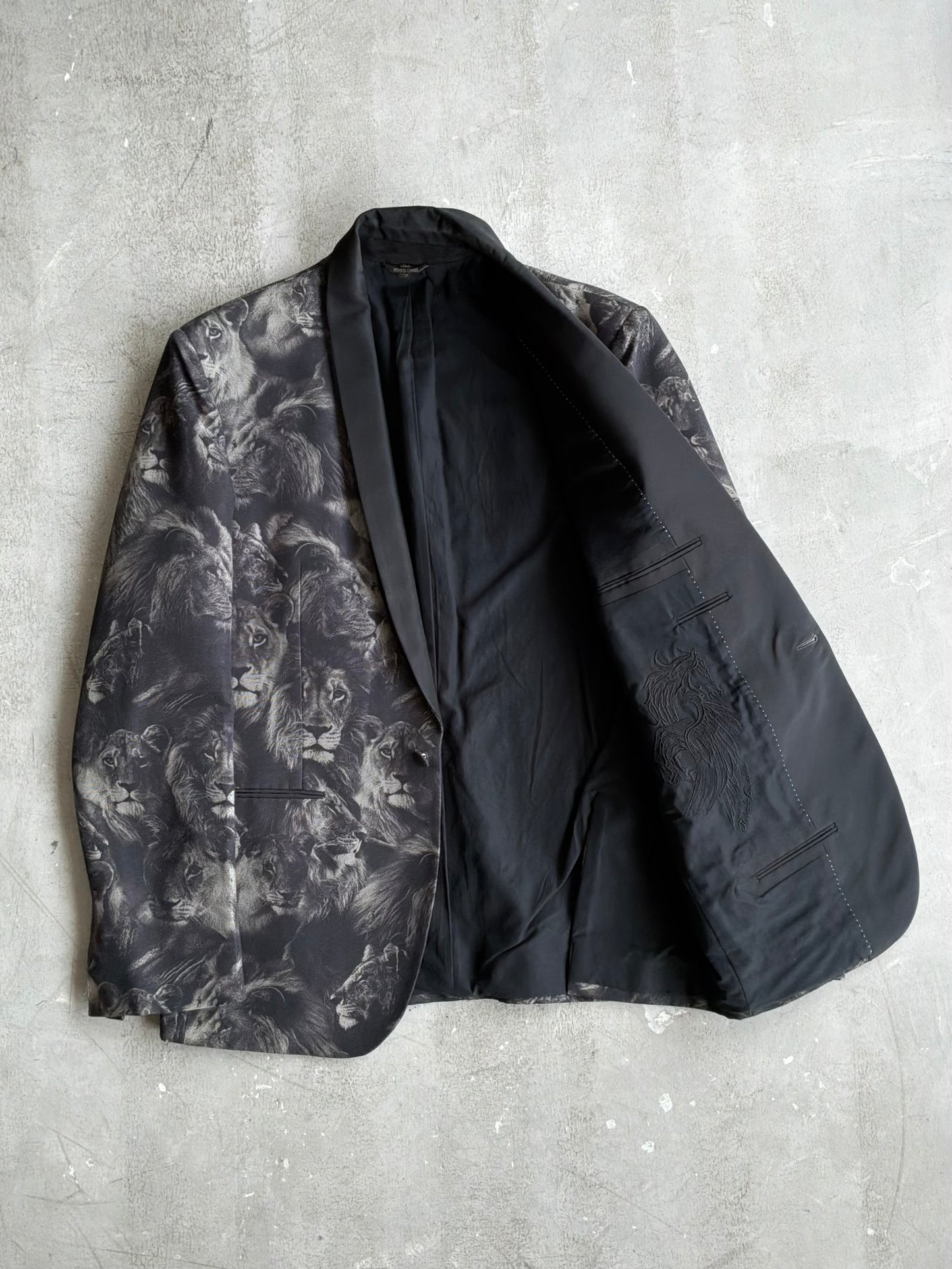 Roberto Cavalli Lion Print Blazer