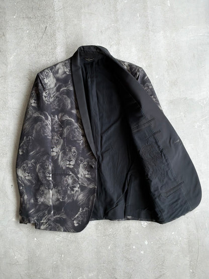 Roberto Cavalli Lion Print Blazer
