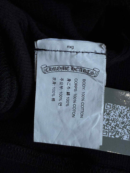 Chrome Hearts Floral Horseshoe Thermal Zip Hoodie