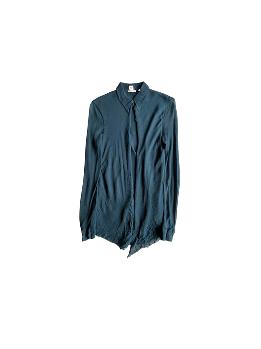 Hermes Margiela Era Double Layered Silk Button Dress