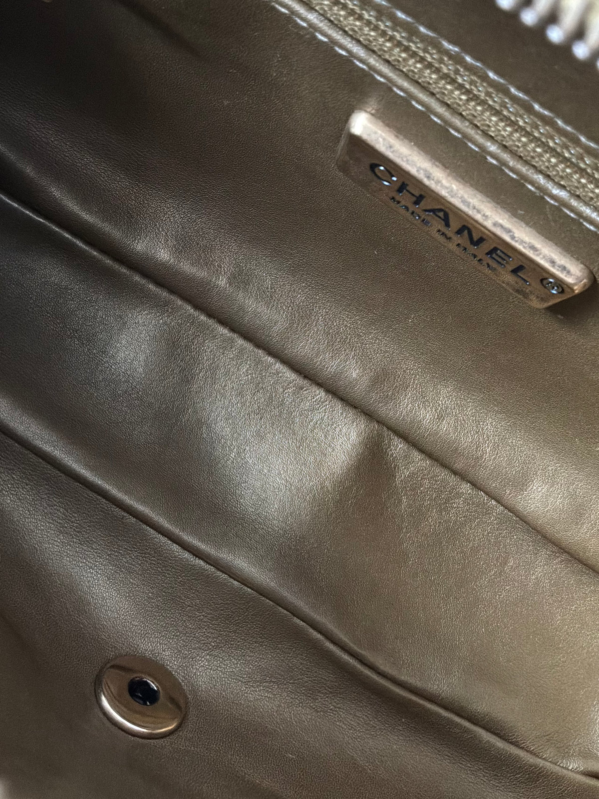 Chanel Gold Python Shiva Flap Bag