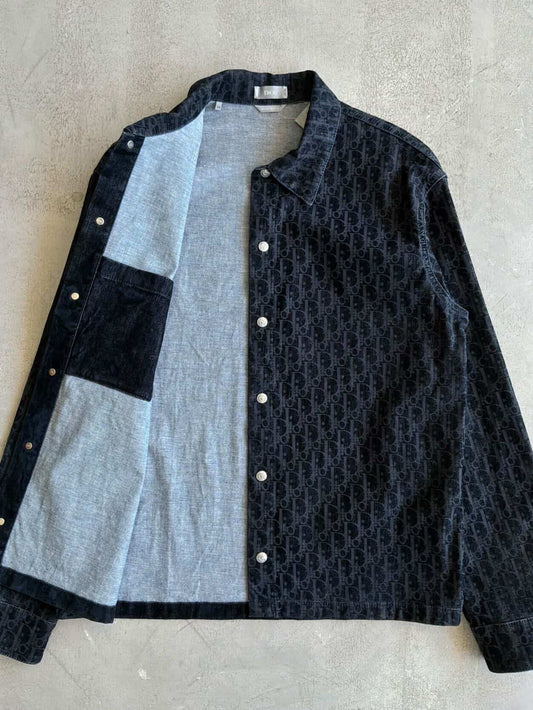 Dior Oblique Suede Denim Overshirt