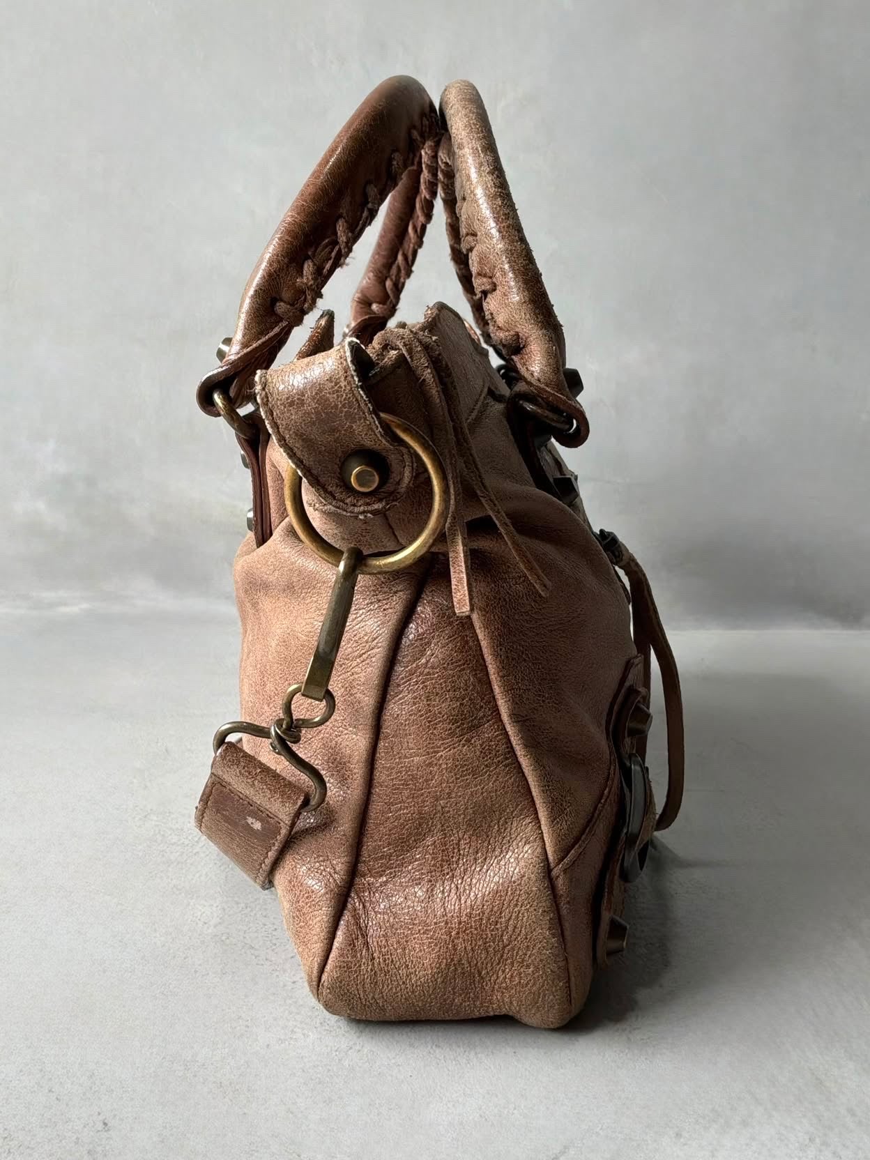 Balenciaga Le First Lambskin Brown Bag