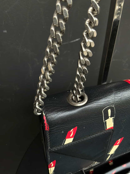 Saint Laurent Paris Lipstick Flap Chain Shoulder Bag