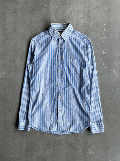 Gucci All Over Print Pinstripe Shirt