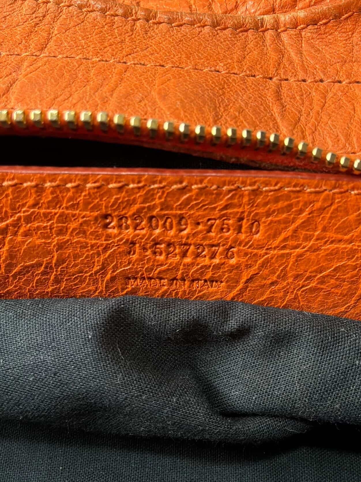 Balenciaga City Part Time Giant 12 Orange Lambskin Bag