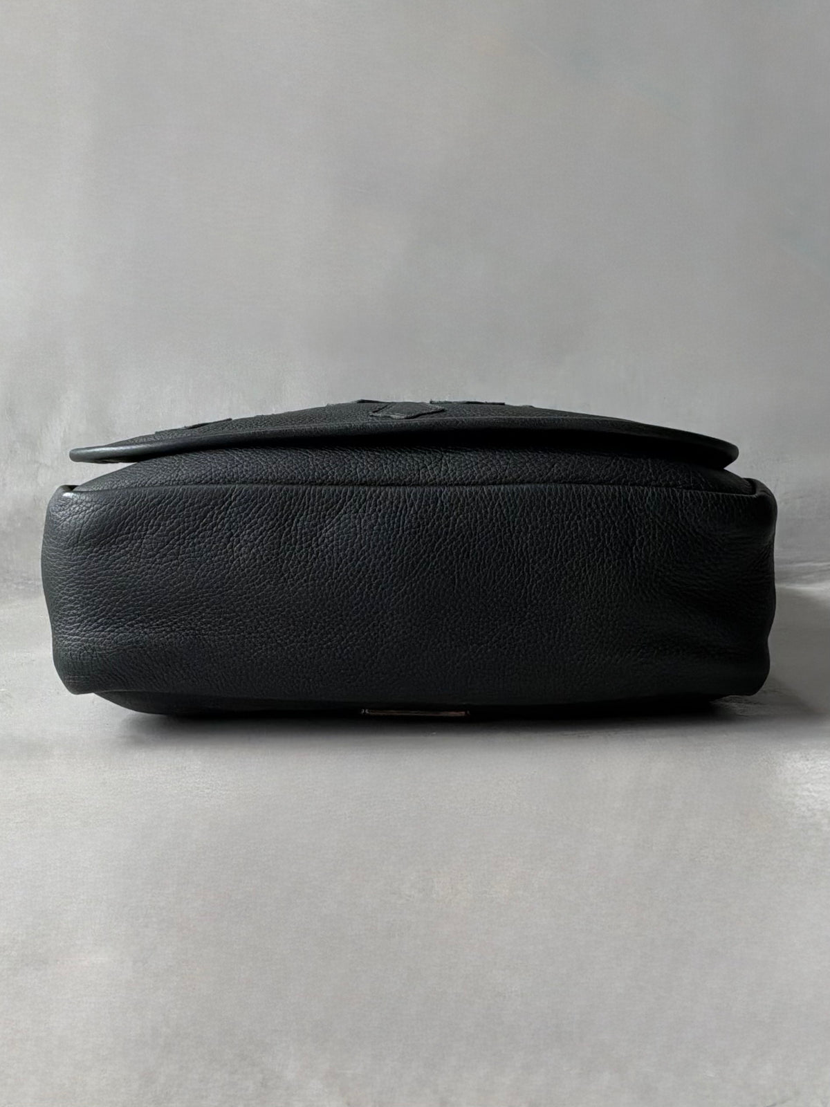 Chrome Hearts Cemetery Cross Patch Mail Leather Bag