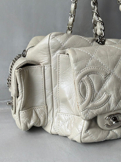 Rare Chanel Cambon Ligne Chain Reporter Lambskin Bag