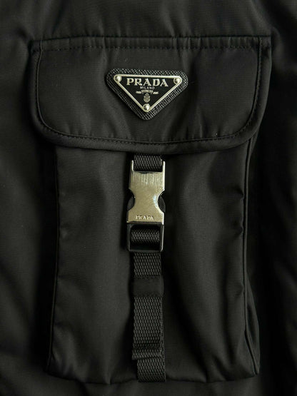 Prada triangle Logo Black Jacket