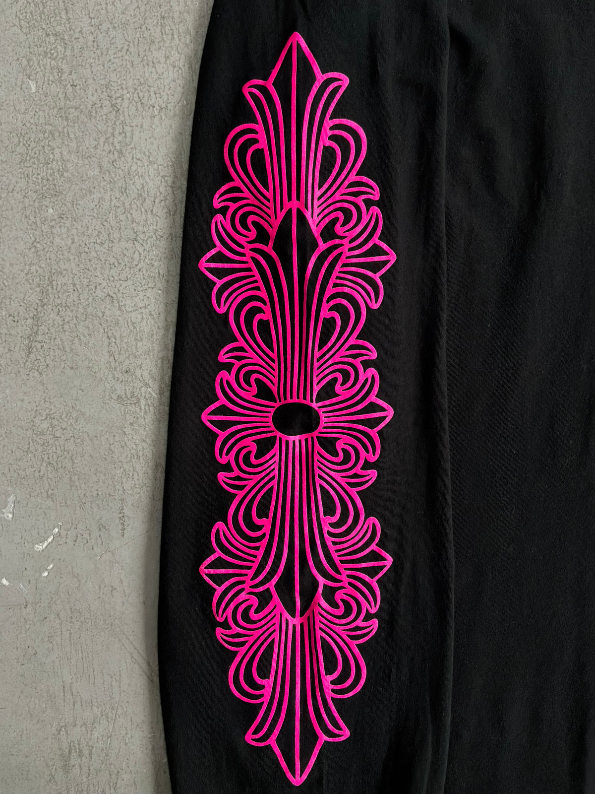 Chrome Hearts Pink Floral Horseshoe Longsleeves