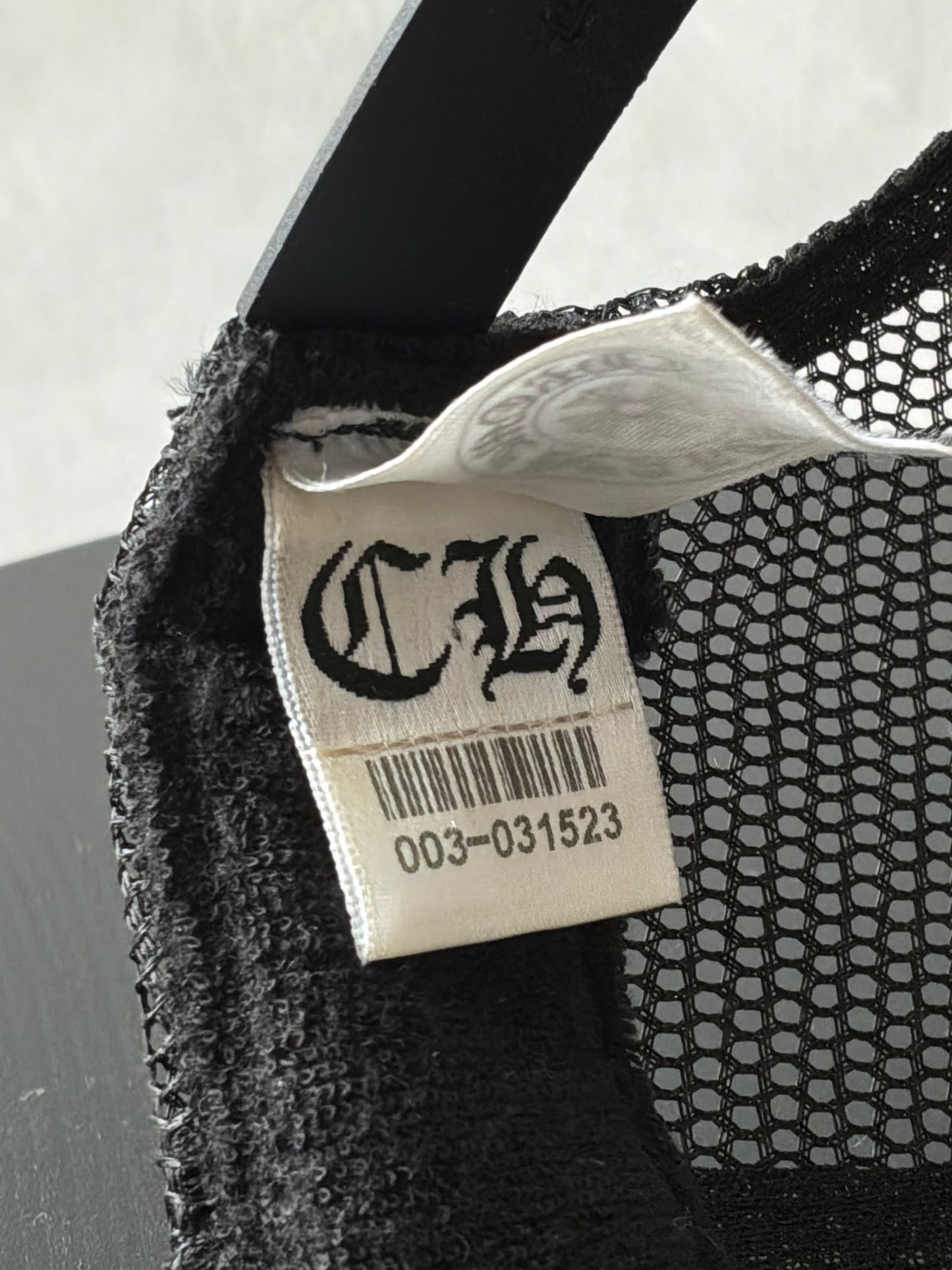 Chrome Hearts Vintage FUCK Black Trucker Hat
