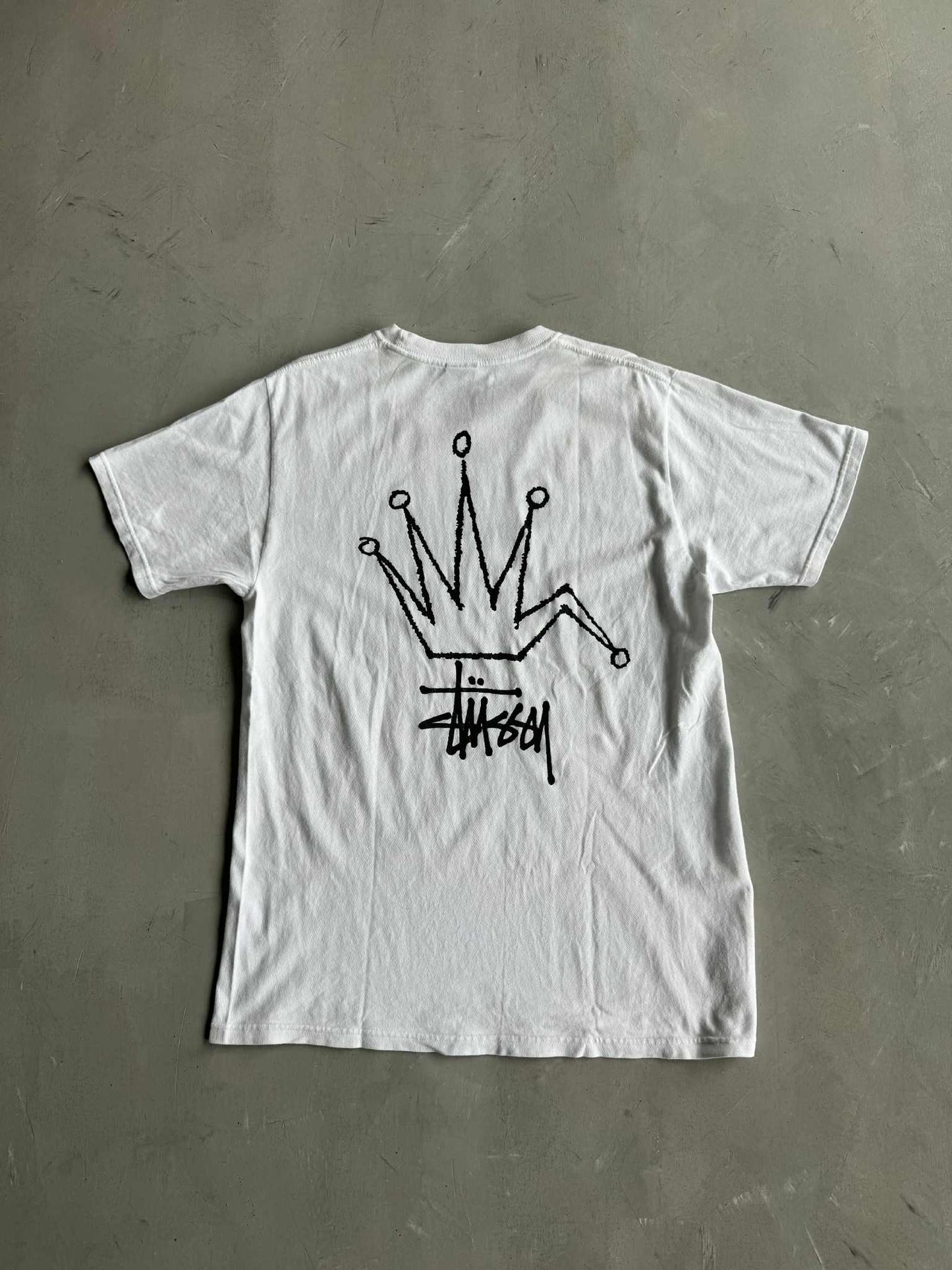 Stussy Vintage White Crown Tee