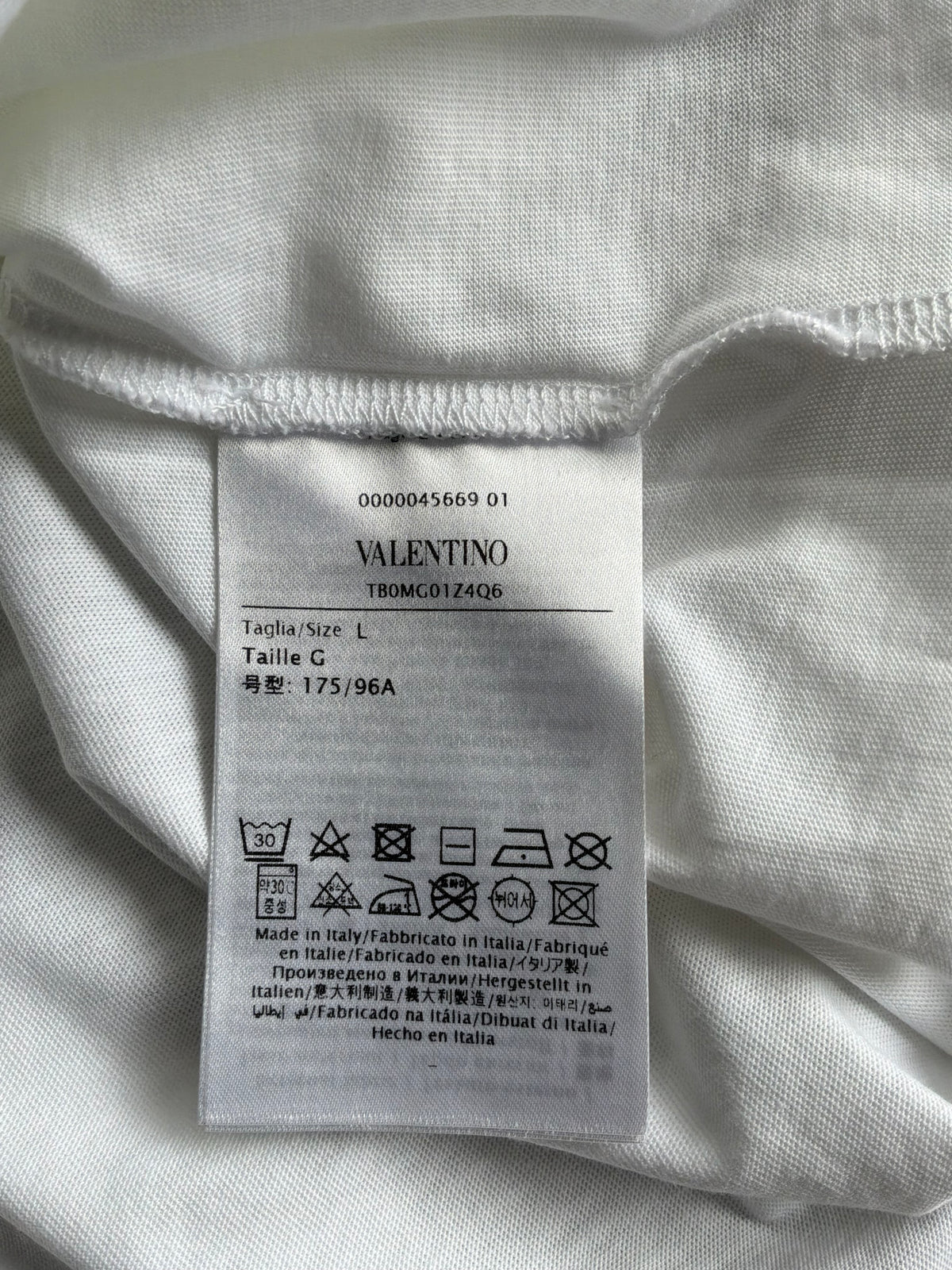 Valentino Neon Logo White Tee