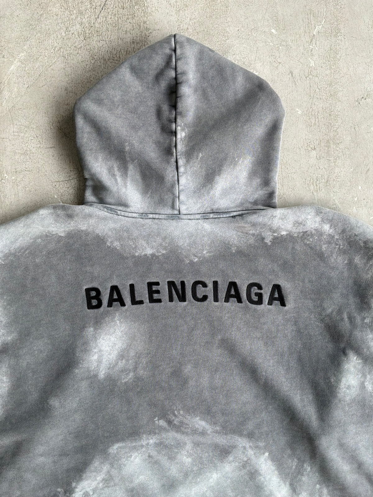 Balenciaga Tie Dye Distressed Hoodie