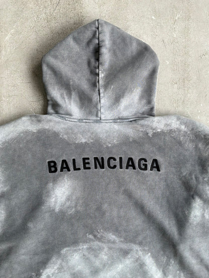 Balenciaga Tie Dye Distressed Hoodie