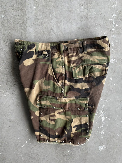 Saint Laurent Paris Camou Cargo Shorts