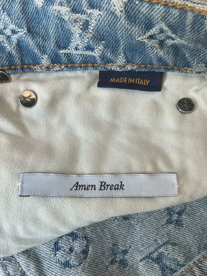 Louis Vuitton Graffiti Monogram Denim Jeans