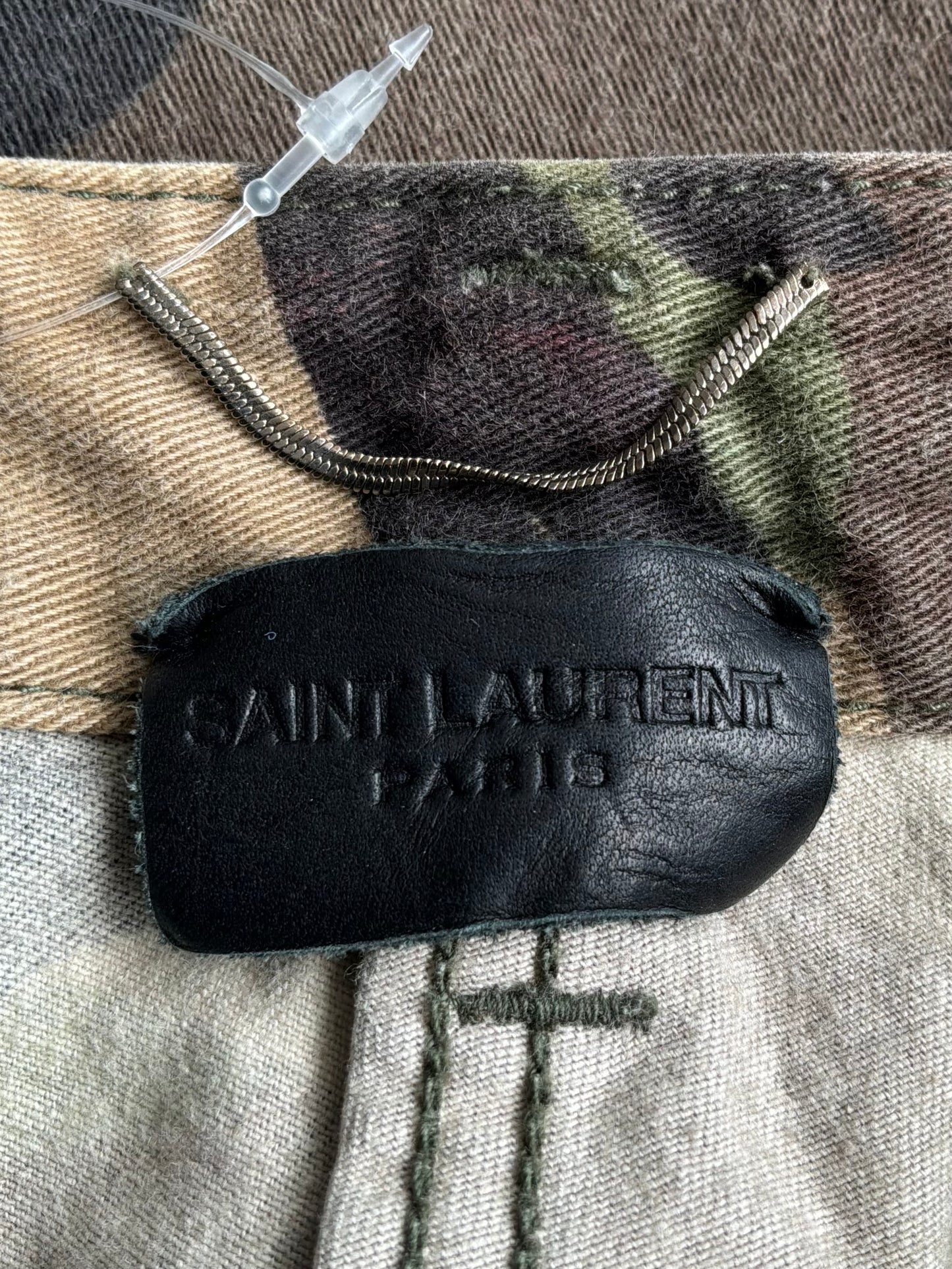 Saint Laurent Paris Camou Cargo Shorts