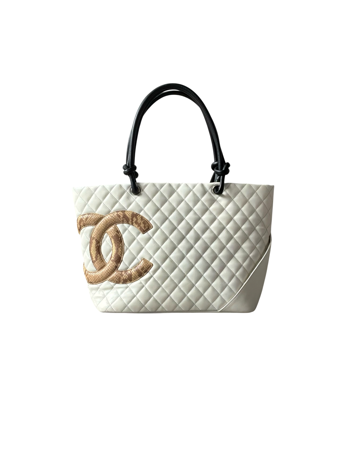 Chanel Cambon Ligne Phyton CC Tote Bag