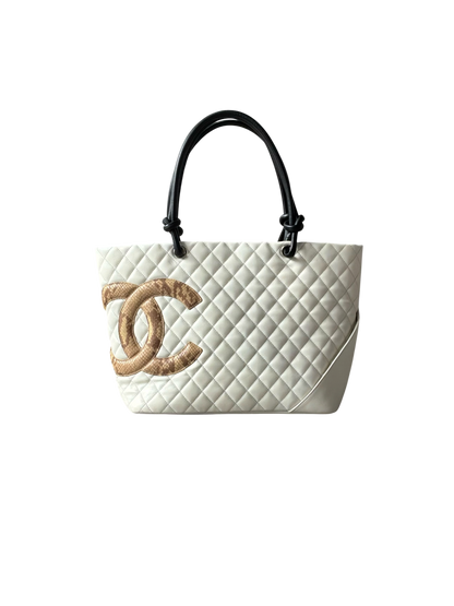 Chanel Cambon Ligne Phyton CC Tote Bag