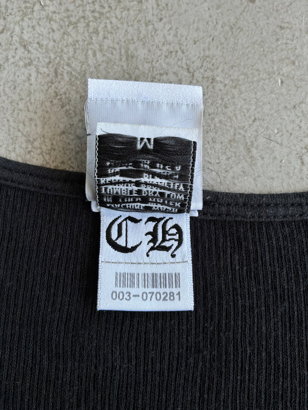 90s Chrome Hearts Blue Horseshoe Tanktop